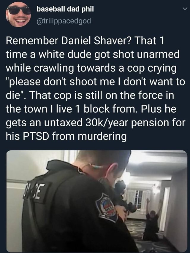 daniel shave video revied by cop