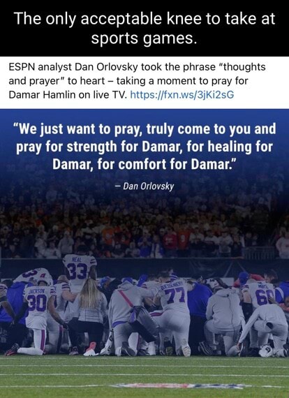 Prayer on ESPN!!! 