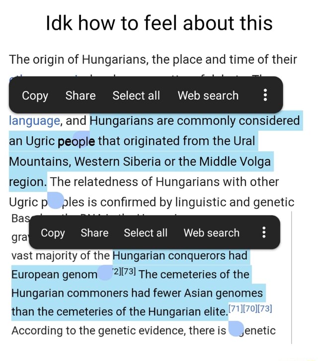 How to feel about this The origin of Hungarians, the place and time of ...