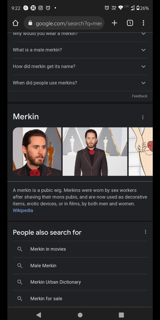 Merkin Man 922 @ + @ Wily would YOU wear Merkin? What is a male merkin? How did ...