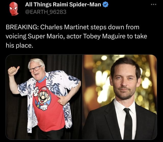 All Things Raimi Spider-Man @ @EARTH 96283 BREAKING: Charles Martinet ...