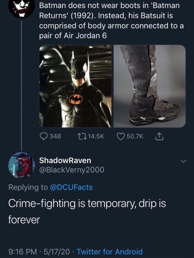 batman returns jordans