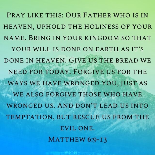 PRAY LIKE THIS: OUR FATHER WHO IS IN HEAVEN, UPHOLD THE HOLINESS OF ...