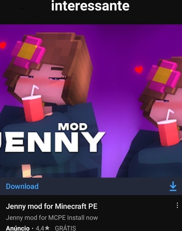 Interessante ENNY Download Jenny mod for Minecraft PE Jenny mod for ...