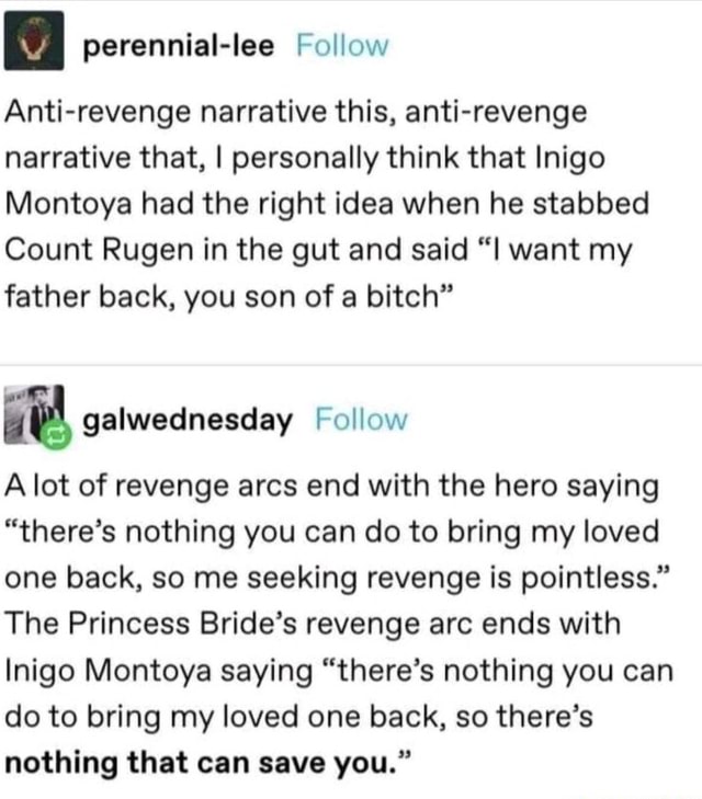 I perennial-lee Follow Anti-revenge narrative this, anti-revenge ...