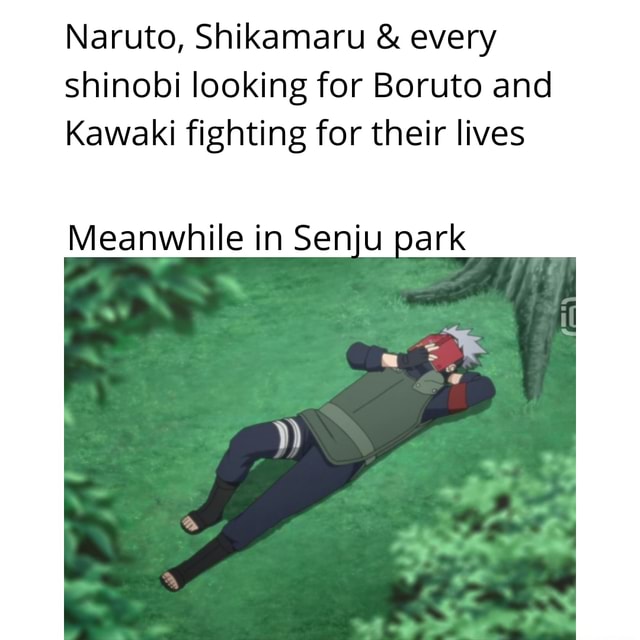 Naruto, Shikamaru & every shinobi looking for Boruto and Kawaki