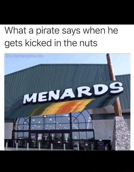 What A Pirate Says When He Gets Kicked In The Nuts