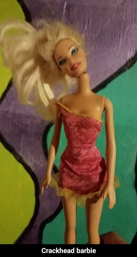 Crackhead store barbie doll