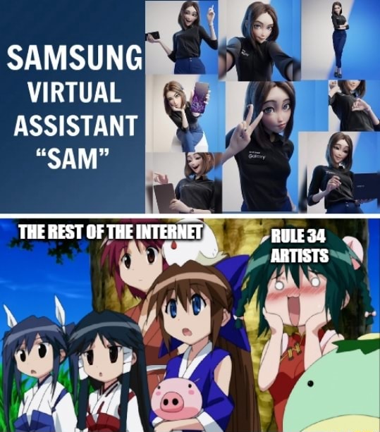 Samsung Virtual Assistant Sam The Rest Of The Internet Rule34 Artists