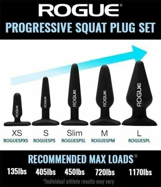 ROGUE PROGRESSIVE SQUAT PLUG SET Slim L ROSUEEL MAX LOADS