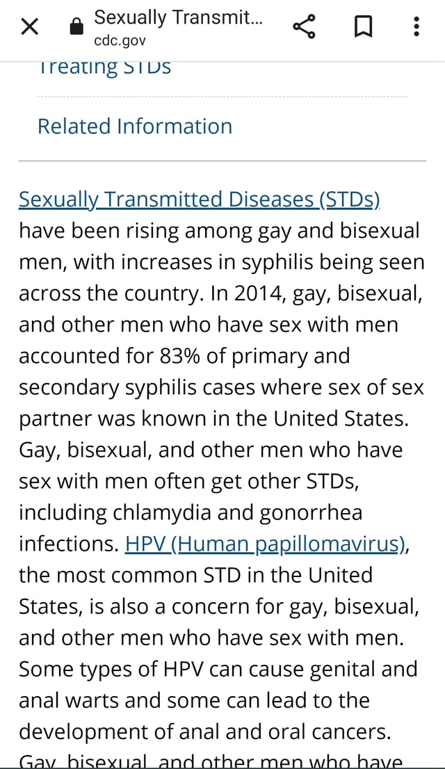 XX Sexually Transmit... cdc.gov US Related Information Sexually ...