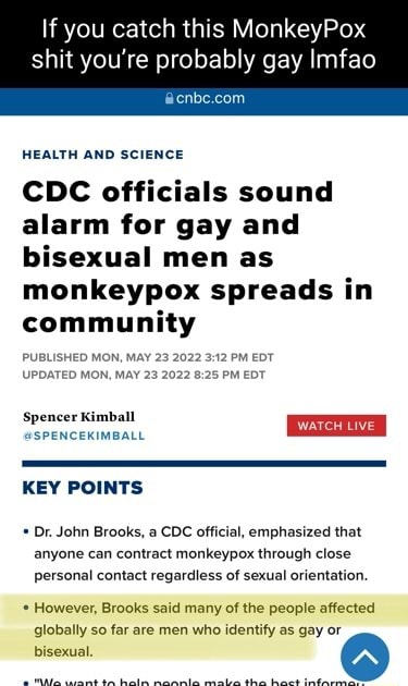 Monkeypox Guidelines If you catch this MonkeyPox shit you're probably gay Imfao HEALTH AND ...