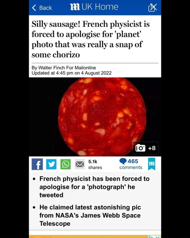 I posted a picture of a tortilla saying it was from the Jamesb 