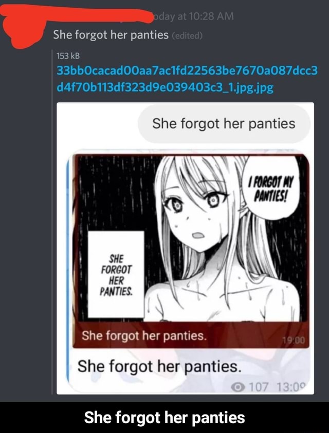 She Forgot Her Panties Pics