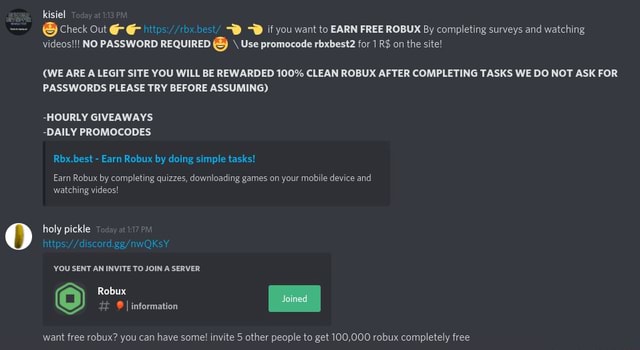 Kisiel Gcheck Out If You Want To Earn Free Robux By Completing Surveys And Watching Videos No Password Required Use Promocode Rbxbest2 For 1 R On The Site We Are - how to get robux from rbx rewards