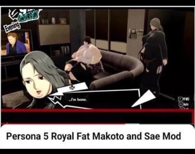 Persona 5 Royal Fat Makoto and Sae Mod