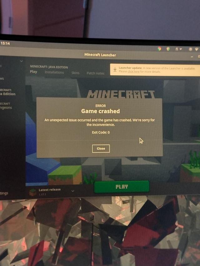 Minoeraft Louncher Minecraft Java Edition Edition Craft Ngeons Tings Play Error Game Crashed Unexpected Issue Eccurred And The Game Has Qwashed We Re Sony For The Inconventence Ext Code Latest Release Play