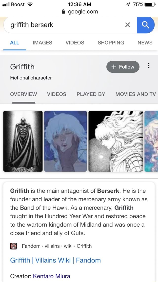 Griffith, Wikia Berserk