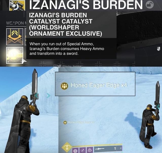 IZANAGI'S BURDEN WEAPON CATALYST CATALYST ORLDSHAPER al IZANAGI'S