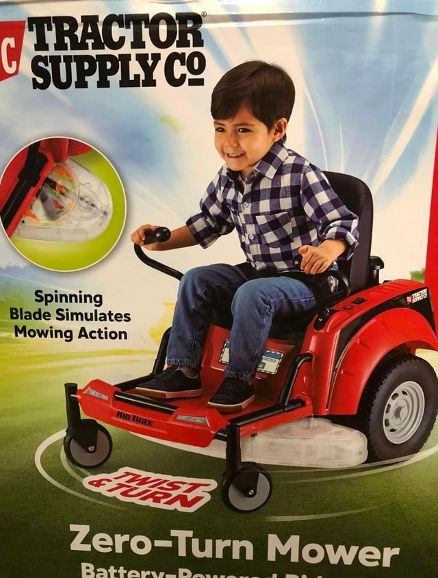 Spinning Blade Simulates Mowing Action ZeroTurn Mower iFunny