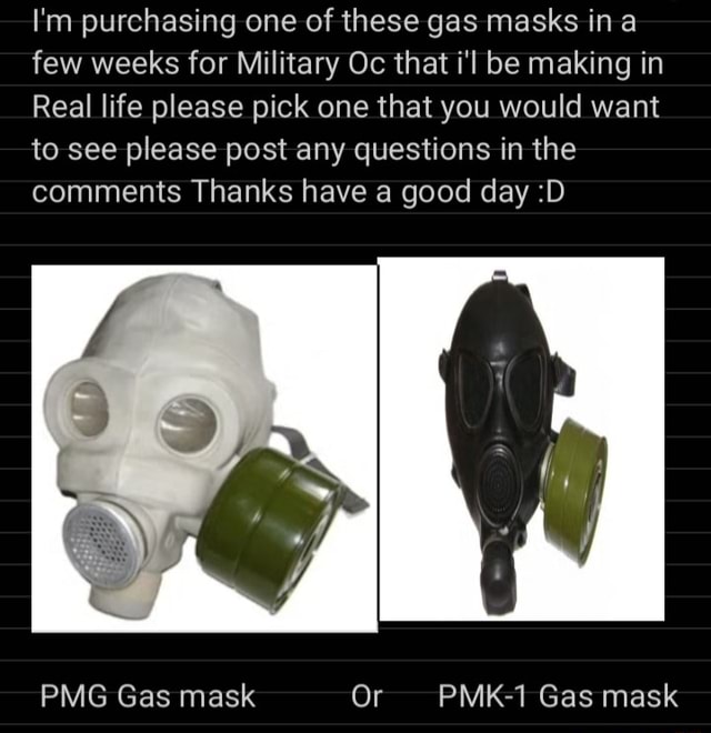 slav with gas mask