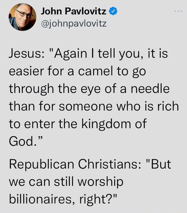 @johnpaviovitz Jesus: 