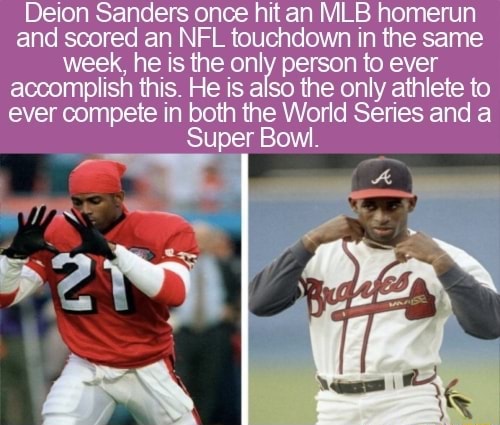 MLB Vault on X: Deion Sanders is the only player to have appeared in a  Super Bowl and World Series.  / X