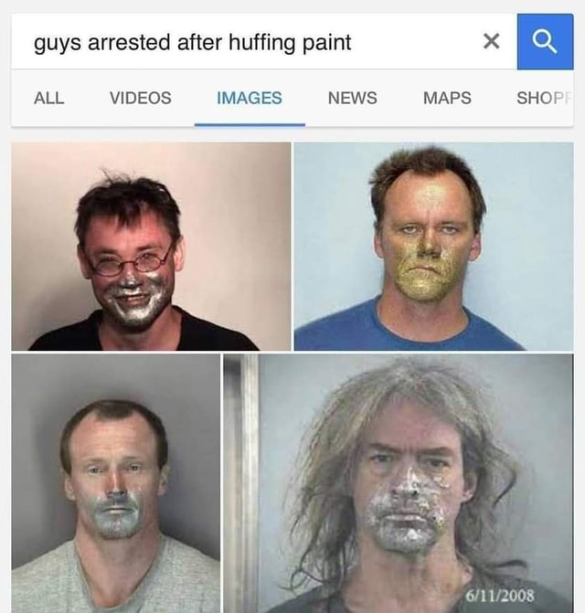 Huffing paint or servicing clowns?🤔 guys arrested after huffing paint