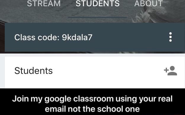 students join my google classroom