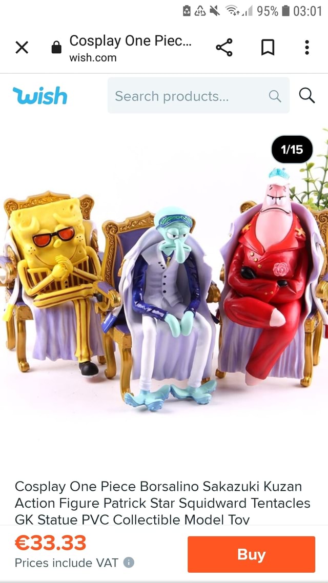 SpongeBob SquarePants Pack (Kuzan + Borsalino + Sakazuki + Sengoku) One