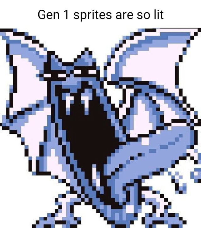 Gen 1 sprites are so lit - iFunny