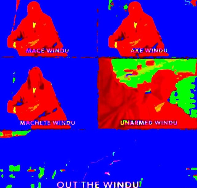 Y I ee I MACE WINDU AXE WINDU ad MACHETE WINDU UNARMED WINDU OUT THE