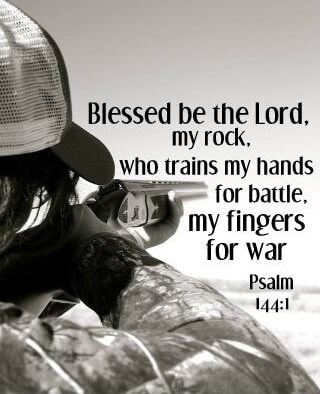 Blessed be the Lord. my rock, who trains my hands for battle, my ...