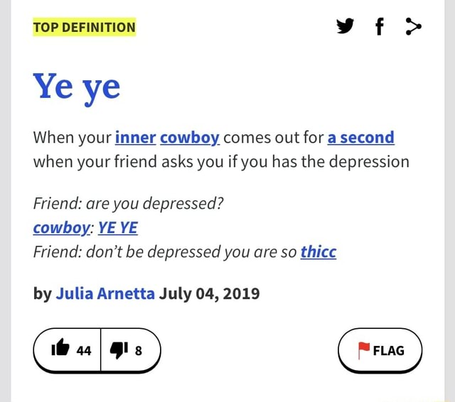 ye definition