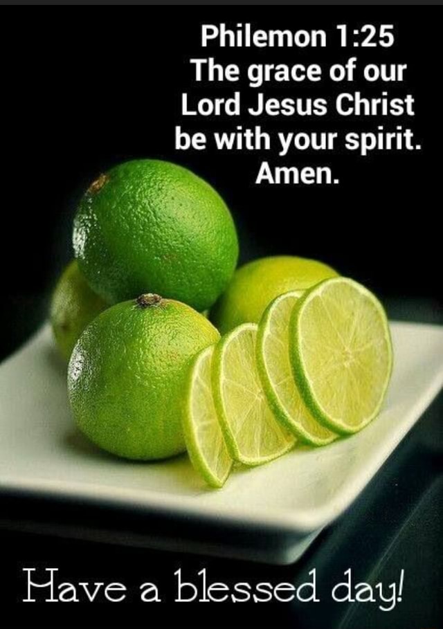 Philemon The grace of our Lord Jesus Christ be with your spirit. Amen ...