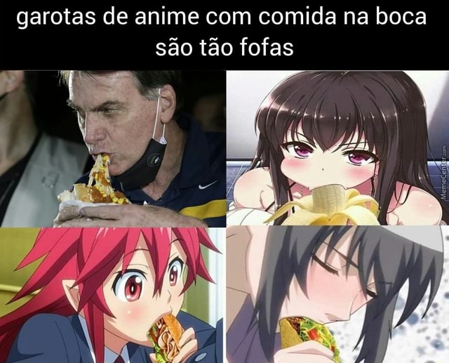 Garotas de anime com comida na boca são tão fofas - iFunny