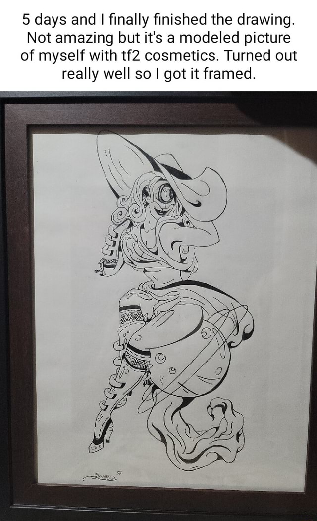 5 days and I finally finished the drawing. Not amazing but it's a ...