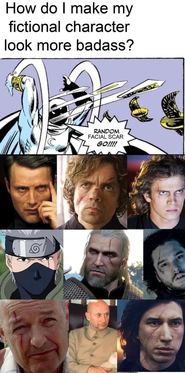 How Do I Make My Fictional Character Look More Badass RANDOM FACIAL