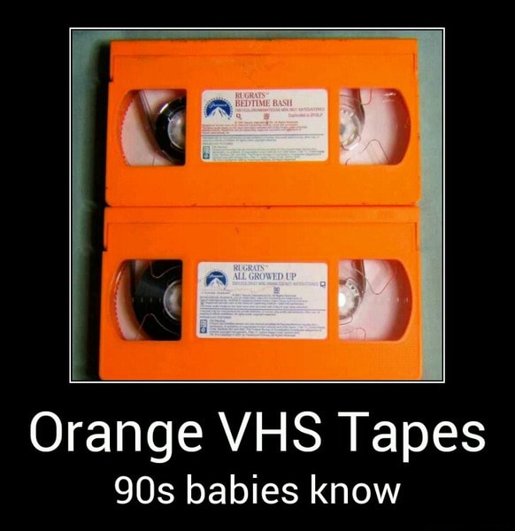 Orange VHS Tapes 90s babies know Orange VHS Tapes 90s babies know )