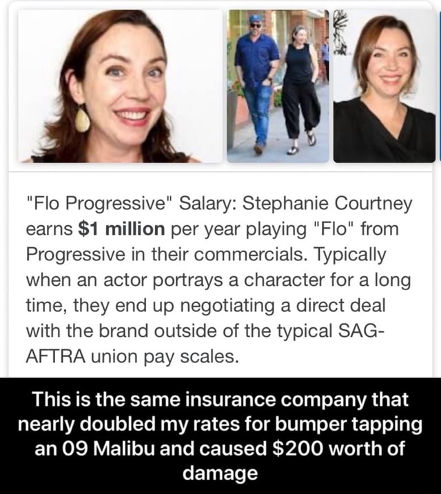 Stephanie Courtney Flo Salary