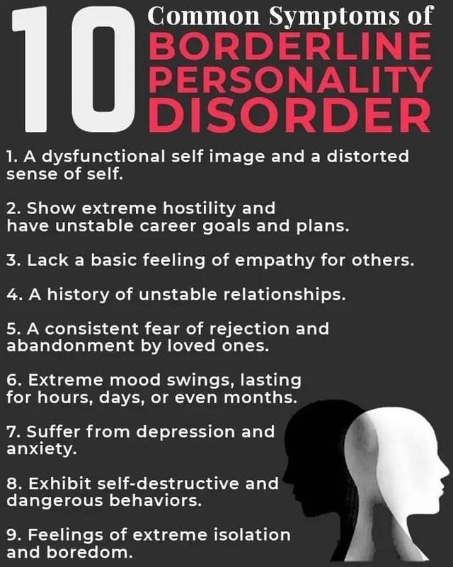 Common Symptoms of BORDERLINE PERSONALITY DISORDER 1. A dysfunctional ...