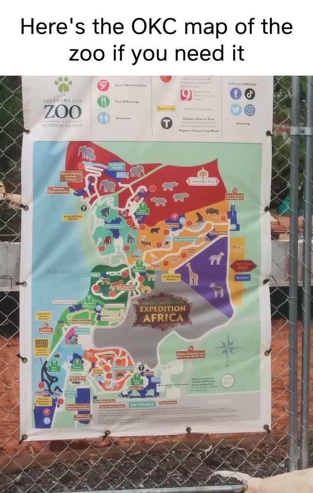 Here's the OKC map of the zoo if you need it EXPEOITION AFRICA - iFunny