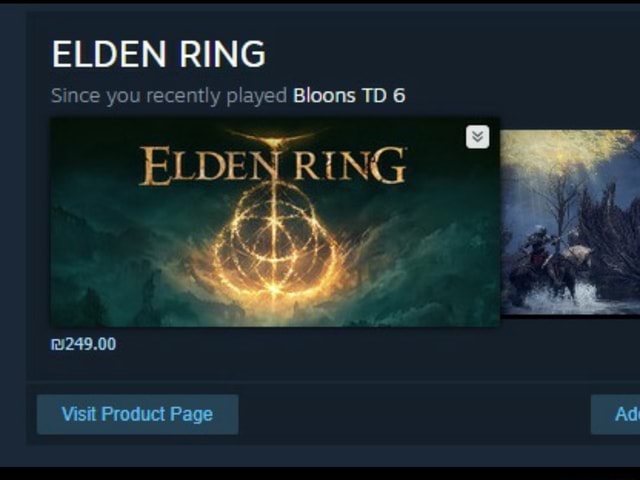 ELDEN RING Since you recently played Bloons TD 6 ELDEN RING Ad 249.00 ...
