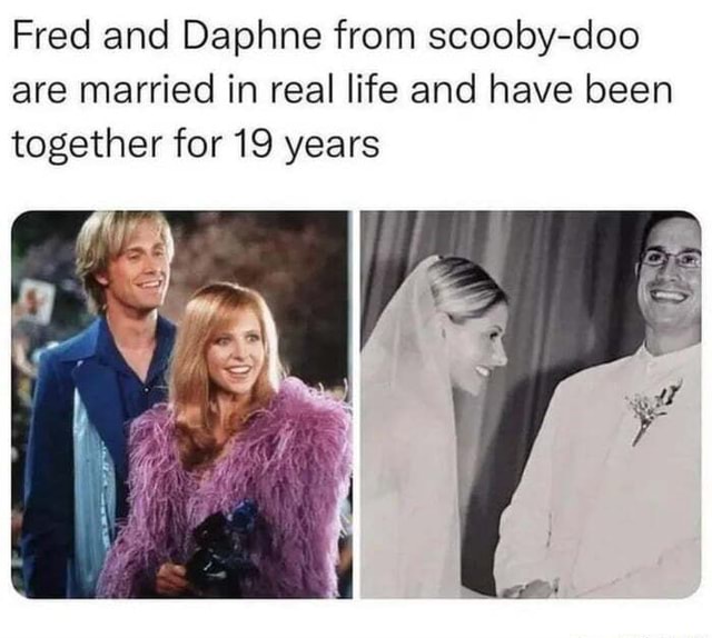 Fred and Daphne from scoobydoo are married in real life and have been
