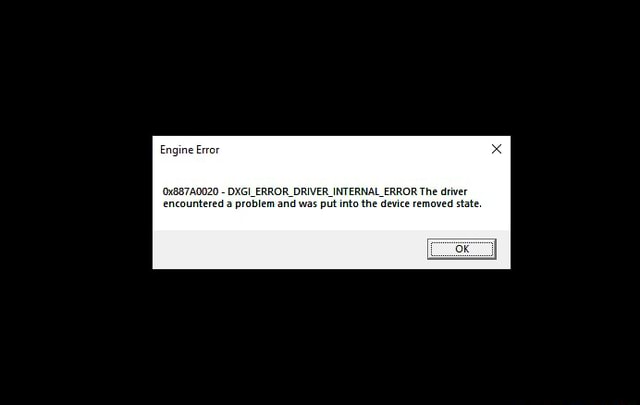 Error encountered перевод