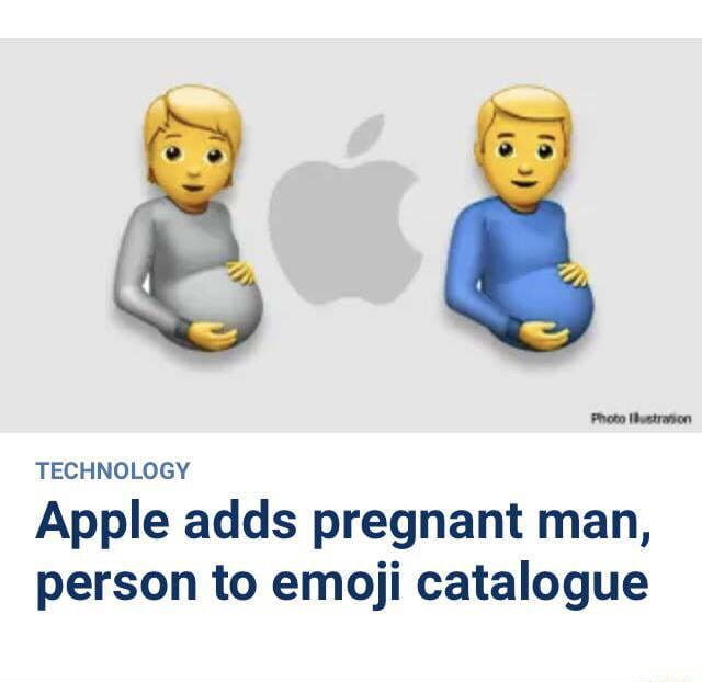 TECHNOLOGY Apple adds pregnant man, person to emoji catalogue iFunny