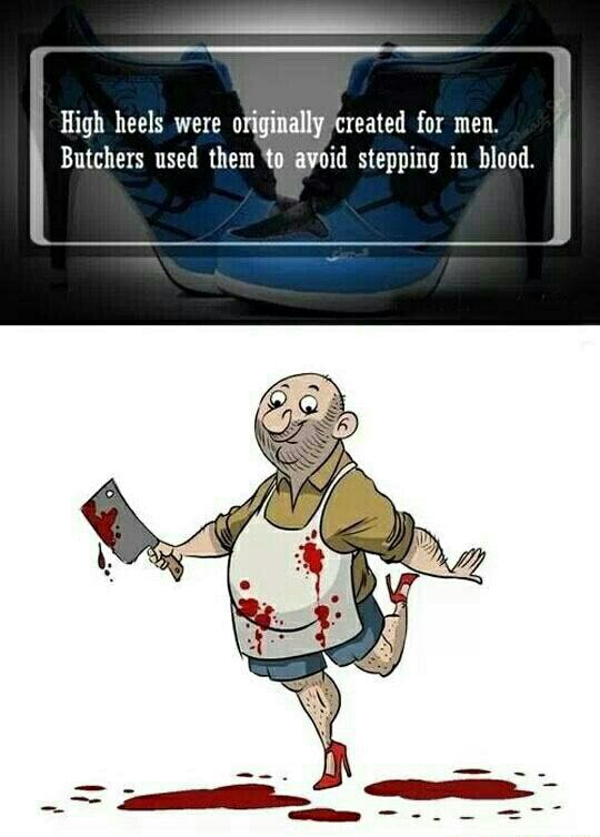 butcher high heels