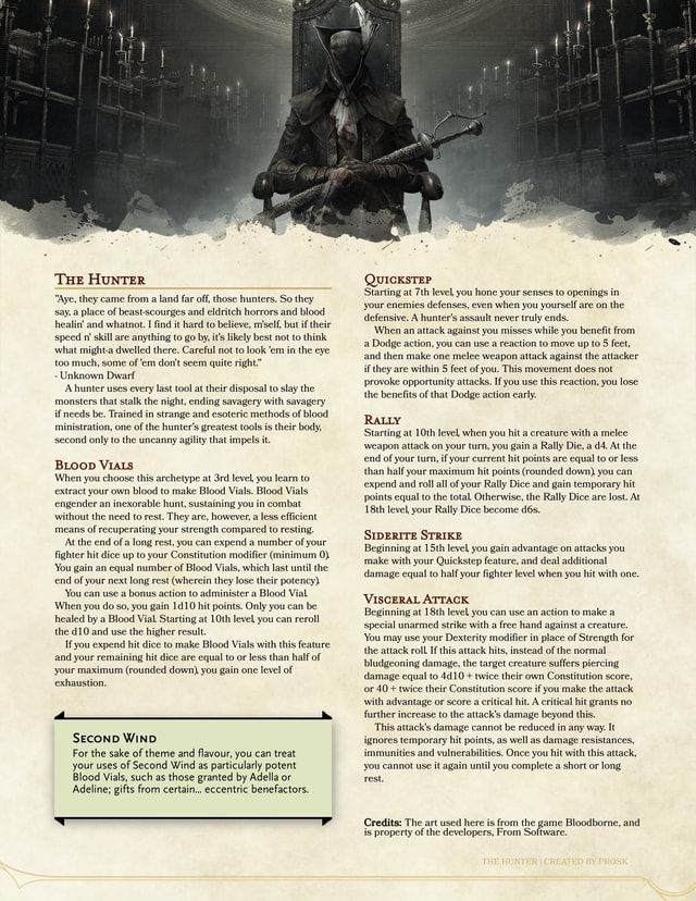 The Hunter - DnD 5e Homebrew Fighter Subclass - iFunny