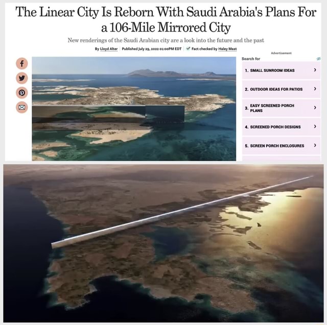 The Linear City Is Reborn With Saudi Arabia's Plans For a106-Mile ...