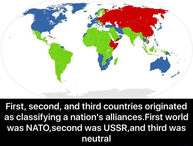 First Second And Third Countries Originated As Classifying A Nations